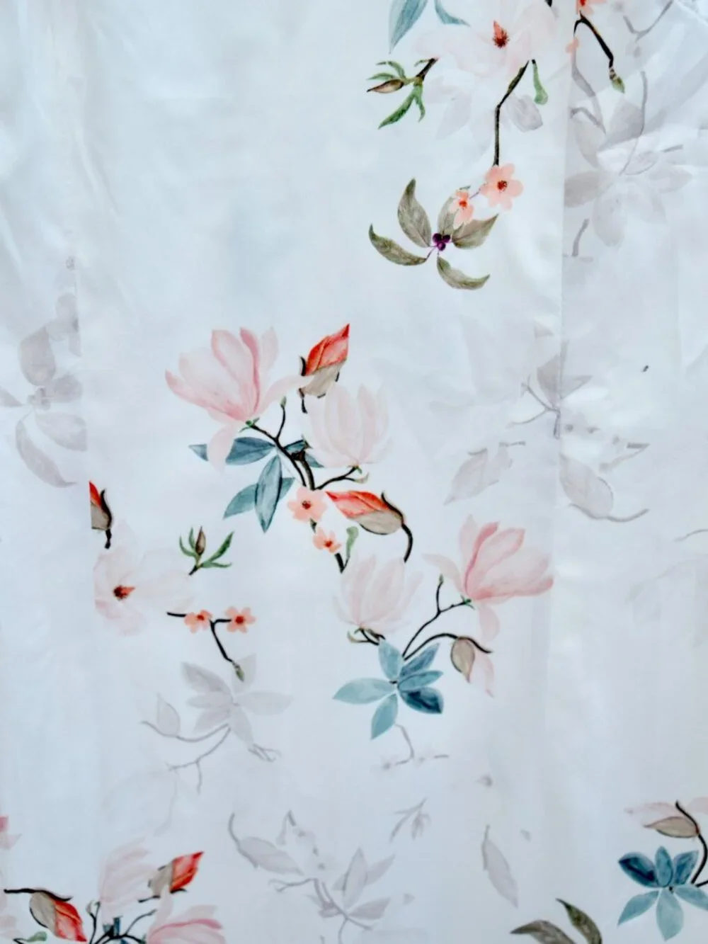 White Orange Flora Qipao Long Dress - Chinese Traditional Cheongsam